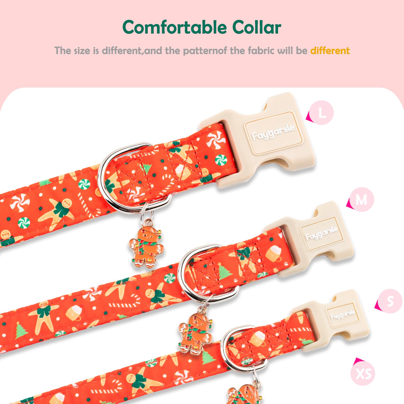 Collar Faygarsle tejido suave con bordes redondeados para comodidad diaria.