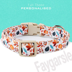 Dije hoja de arce naranja en el collar Faygarsle para un look distintivo