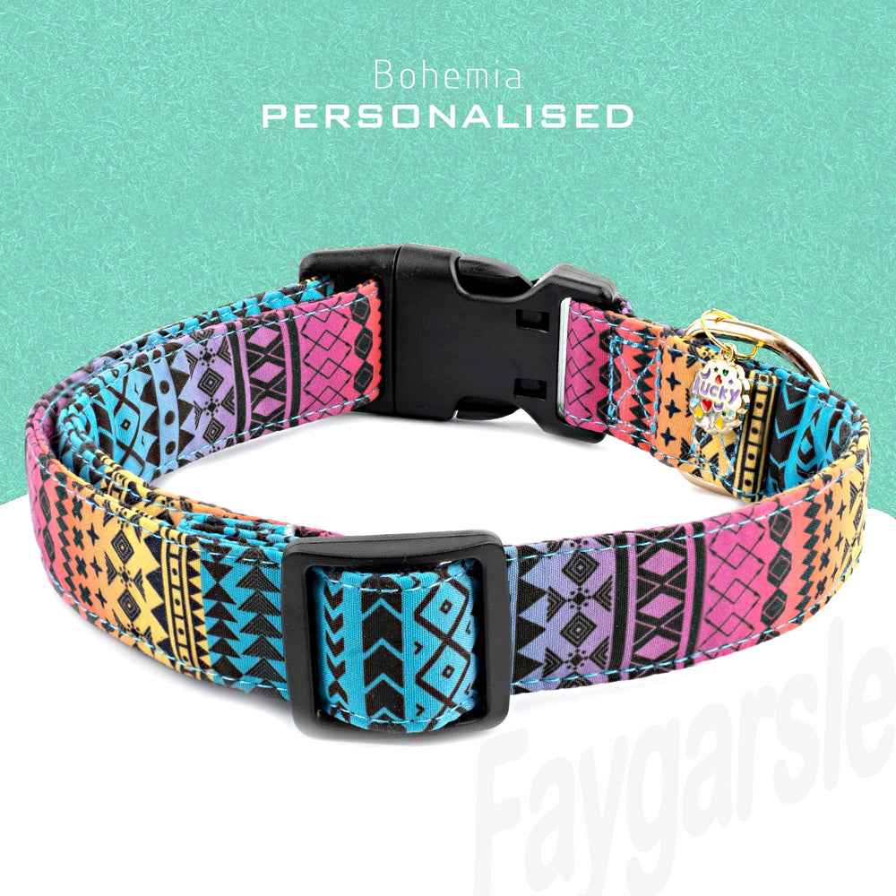 Faygarsle collar para perro con diseño tribal, suave y cómodo para uso diario.