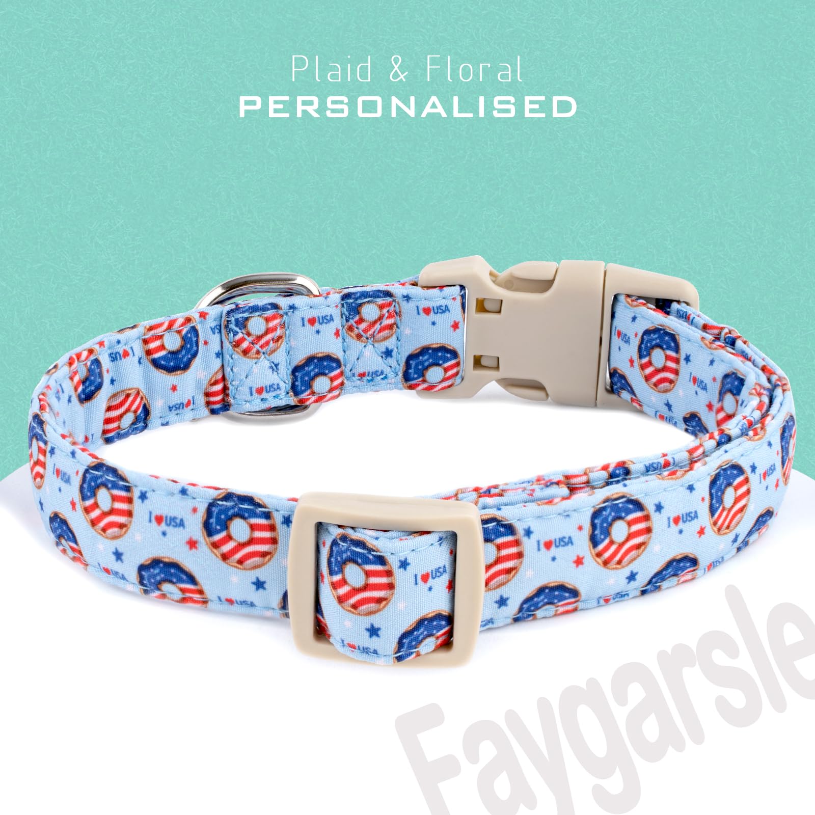 Hebilla plástica duradera en el collar Faygarsle para uso diario seguro.