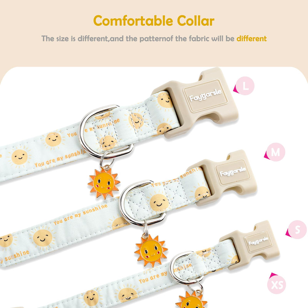 Collar Faygarsle, Patrón Sol, ideal para paseos de primavera.