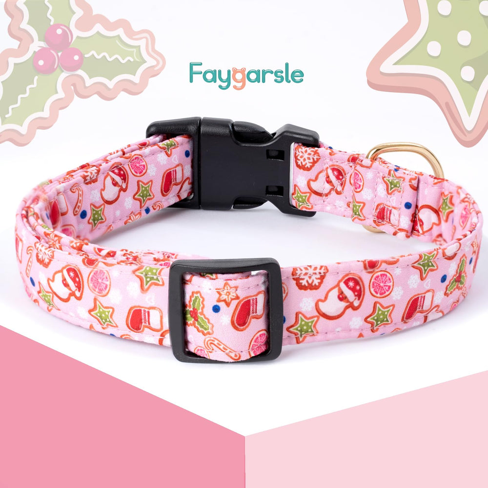 Collar Faygarsle rosa con cierre clip rápido para uso diario cómodo y seguro.