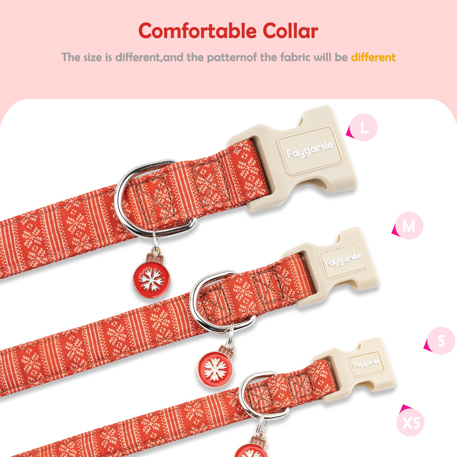 Faygarsle collar tejido de alta calidad, resistente y suave.