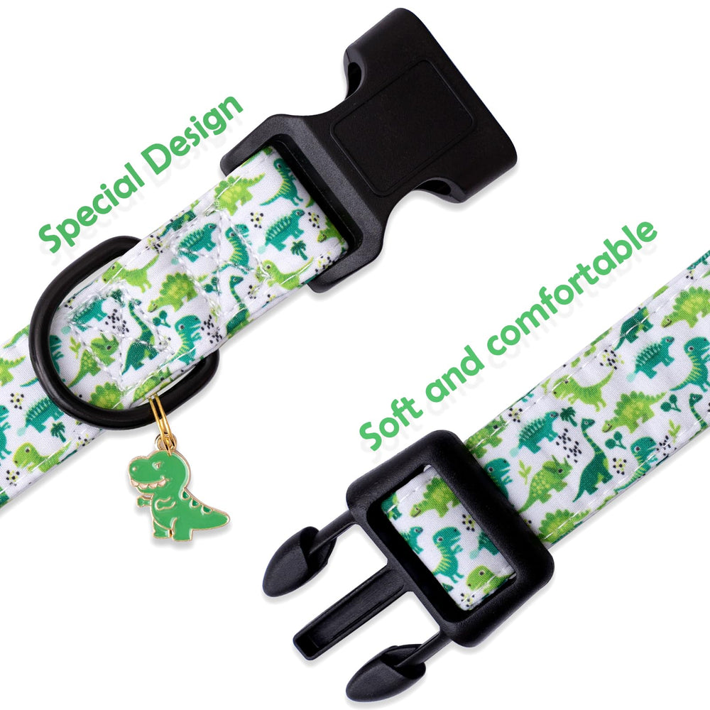 Collar Faygarsle verde, duradero y suave para perros de todas las tallas.