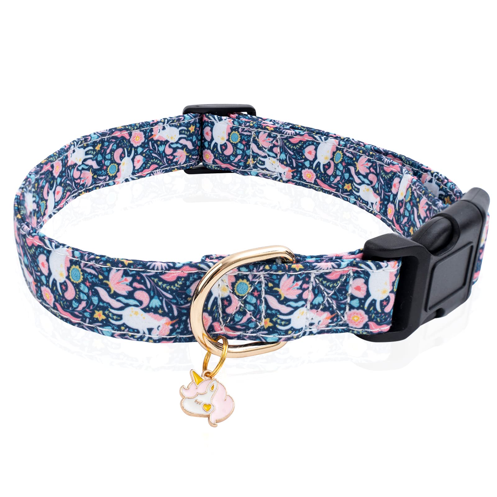 Faygarsle collar unicornio, cierre rápido cómodo para paseos fáciles.