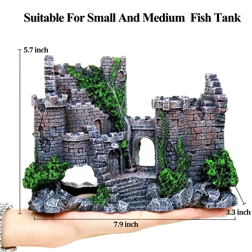 Fazhongfa Castillo de acuario, interior hueco para esconderse y descansar.