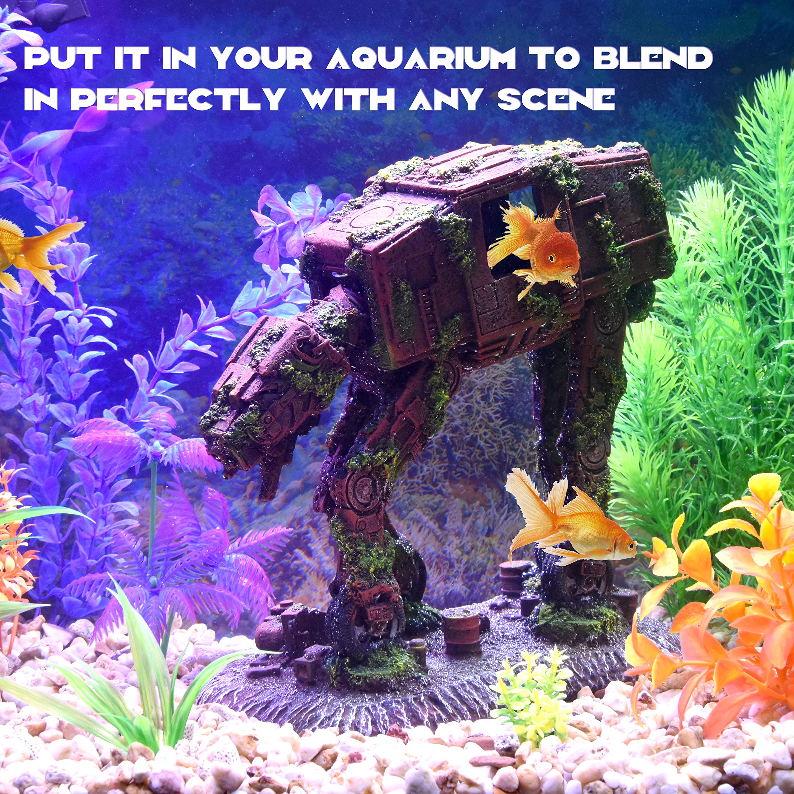 fazhongfa ornamento-betta-tanque: decoración atractiva para peces pequeños