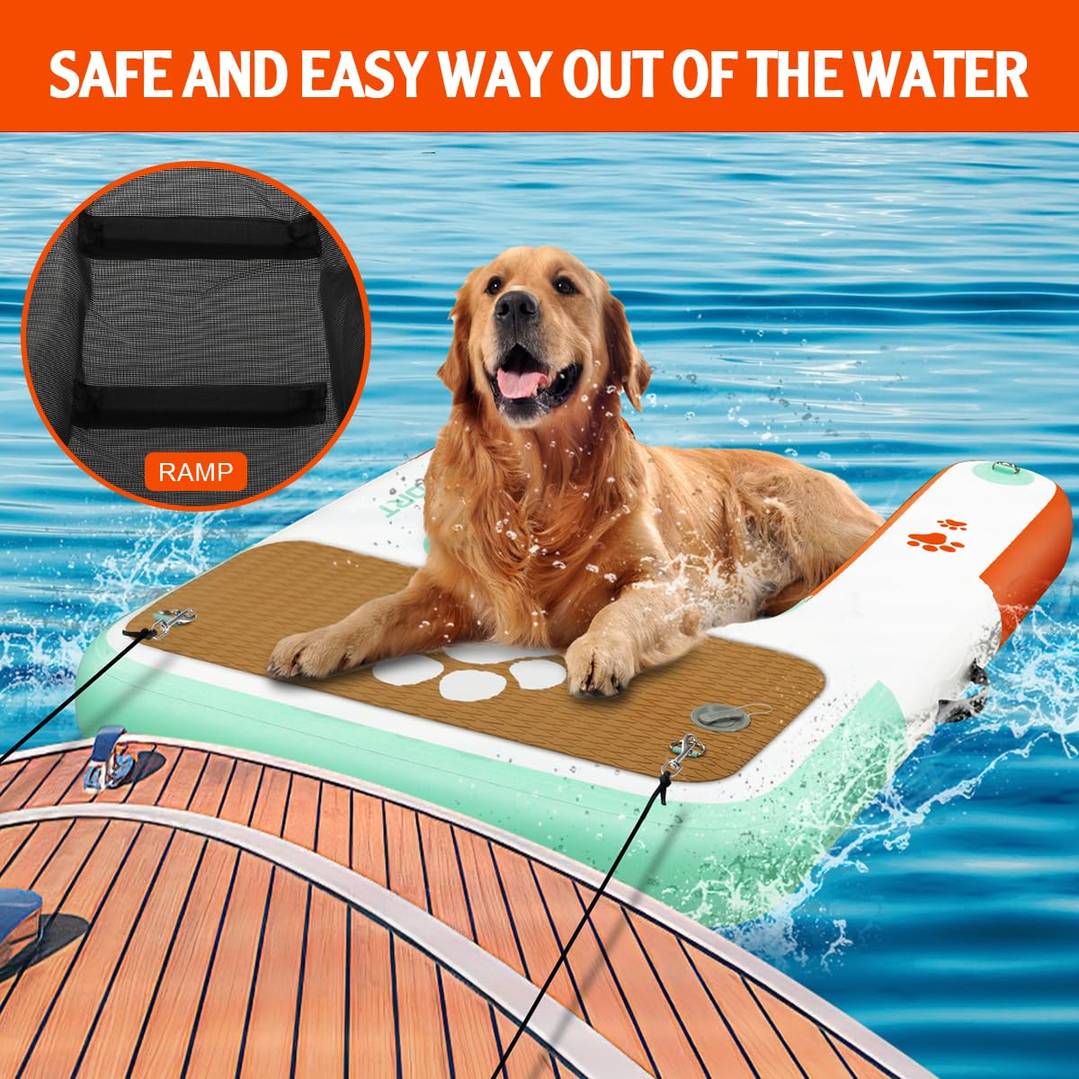 FBSPORT rampa para perros, fácil guardado en bolsa incluida