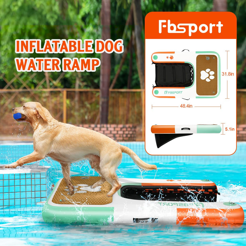 FBSPORT plataforma antideslizante EVA para perros, entrada suave al agua