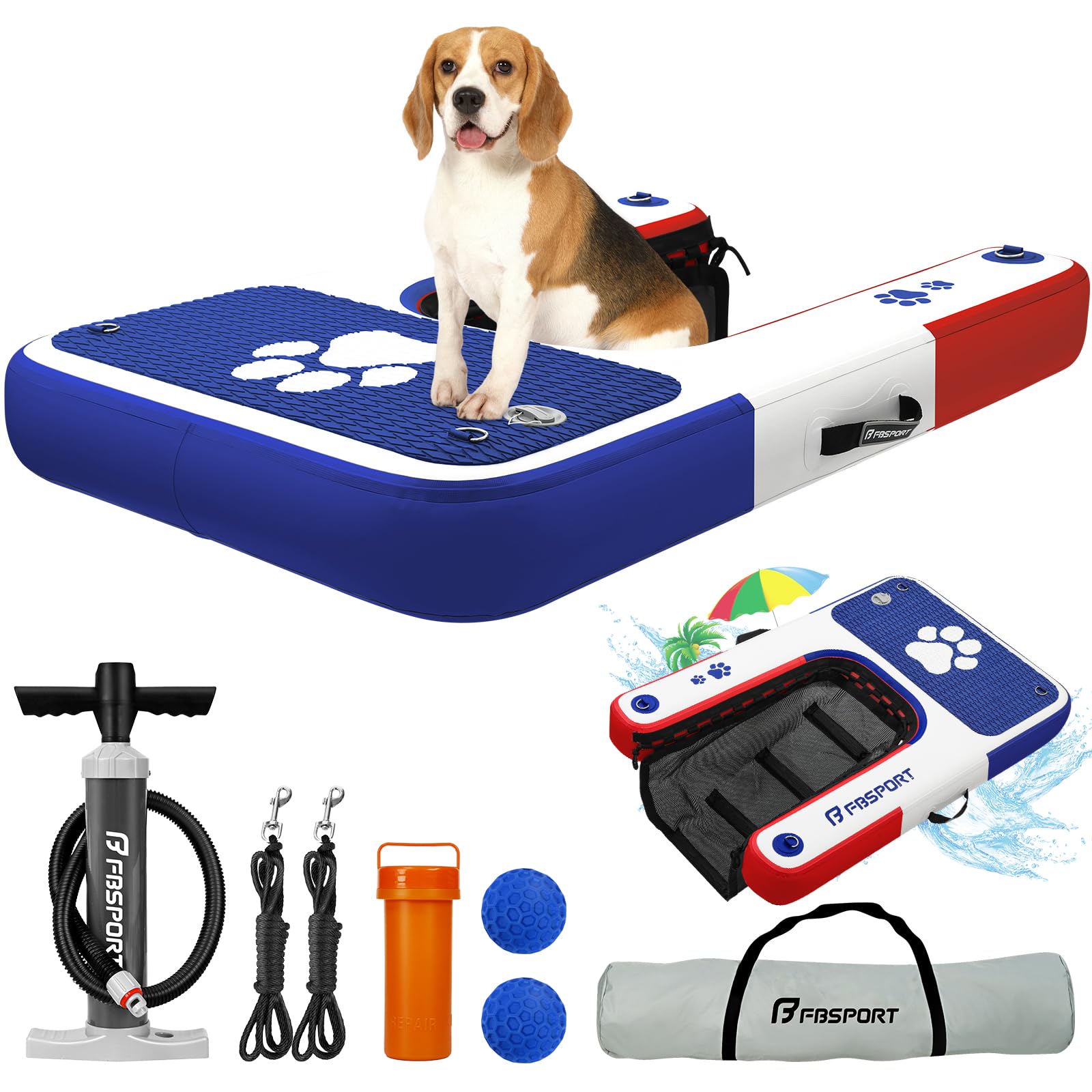 FBSPORT capacidad de 220 libras, soporte para perros grandes