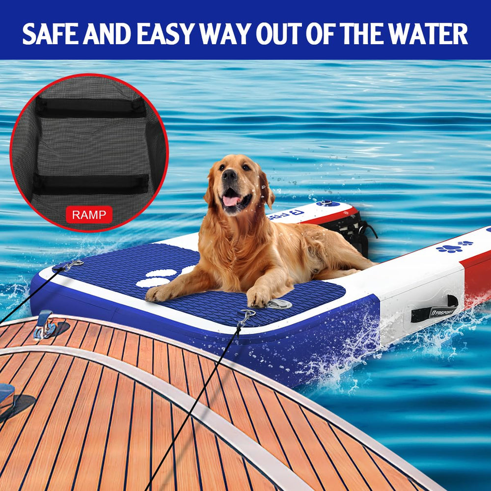 FBSPORT rampa de 47x32x6 pulgadas, capacidad para perros grandes