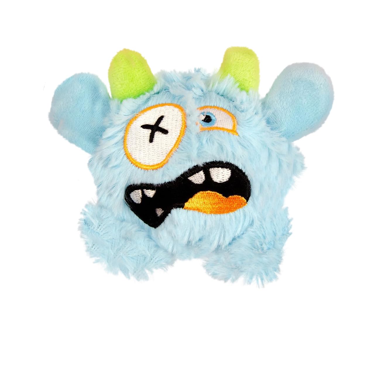 FCCUM bola peluche ladrido azul cielo, ideal para estimular juego y entretenimiento diario.