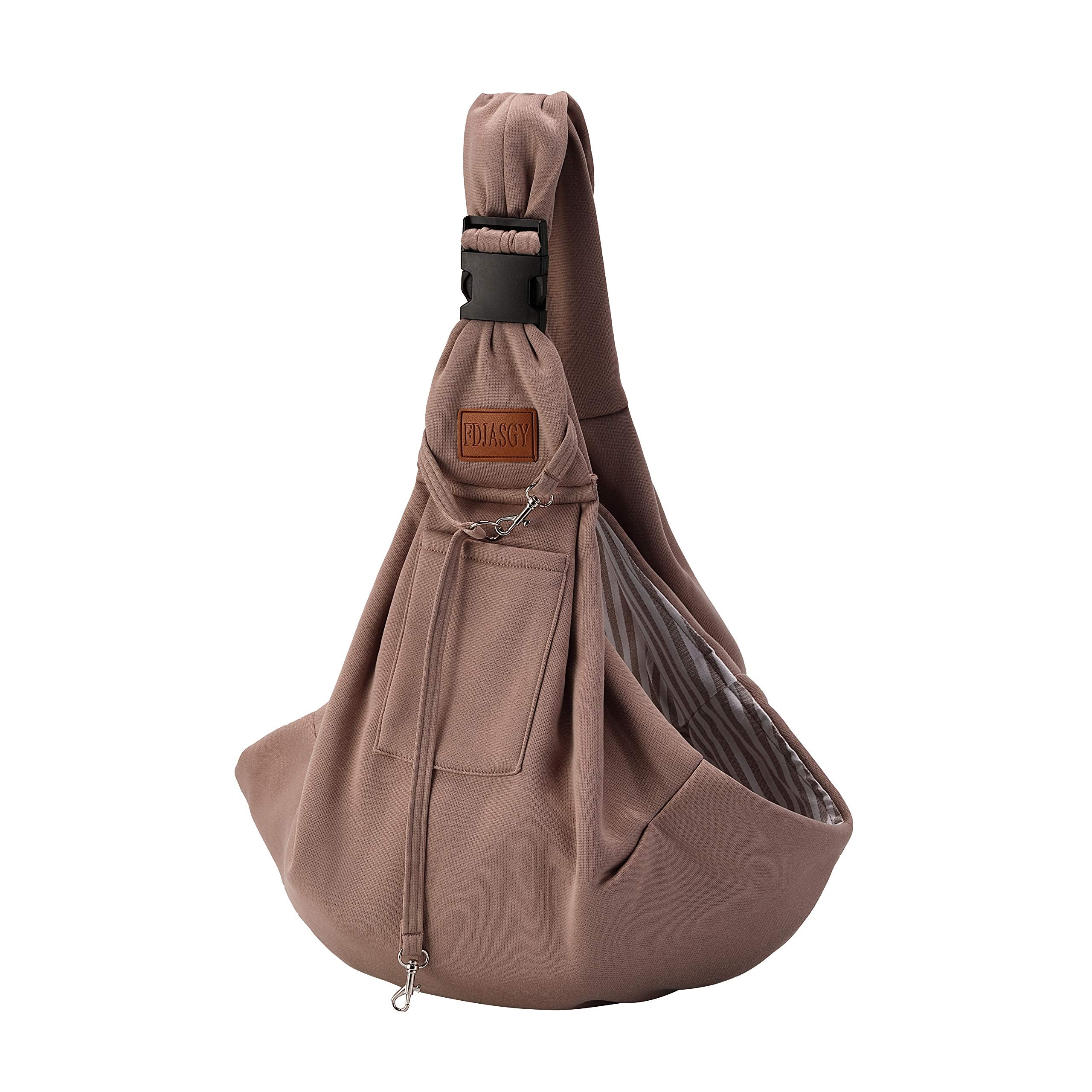  FDJASGY bandolera-perro-pequeno-ajustable, ideal para paseos cercanos y cómodos.