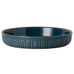 FE FUN ELEMENTS plato cerámico para perros de 8 pulgadas azul, ideal para comida diaria.