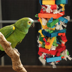 Featherland Paradise Knots N Blocks: juguete interactivo para balanceo y juego activo