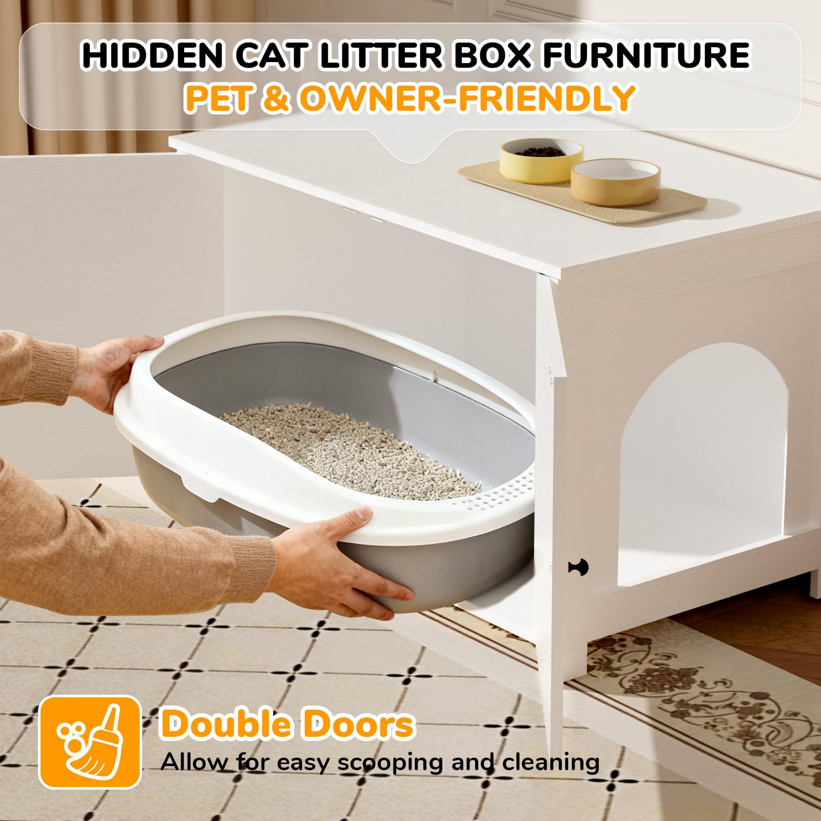Fecuria: caja para gatos de madera resistente y duradera.
