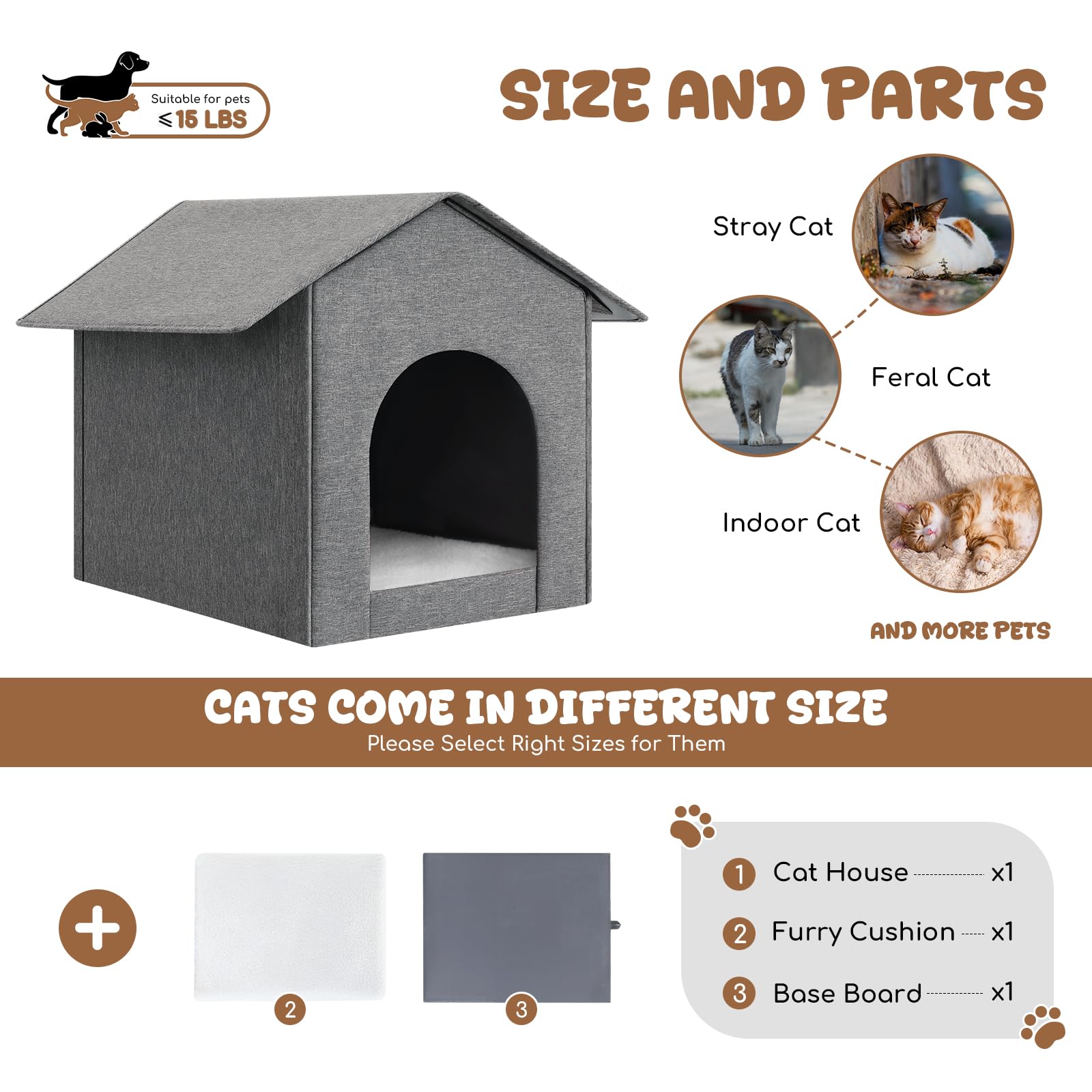 Fecuria casa-gato-limpieza-facil mantenimiento sencillo.