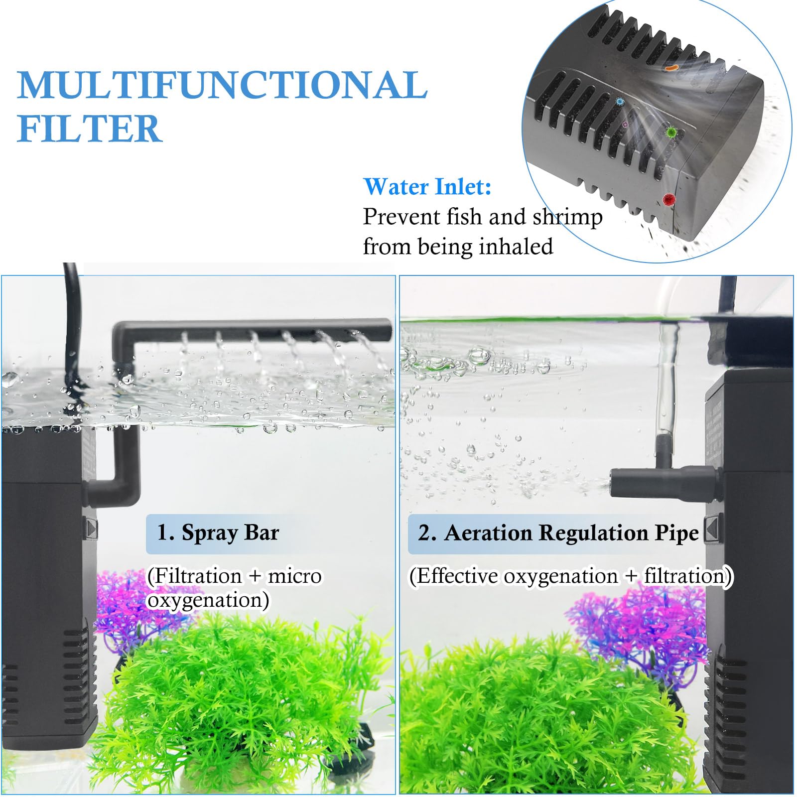 FEDOUR ajuste de flujo de agua para adaptar al acuario