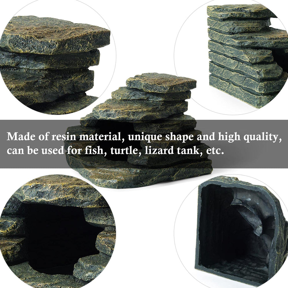 FEDOUR paisaje rocoso: cueva decorativa para iluminación suave