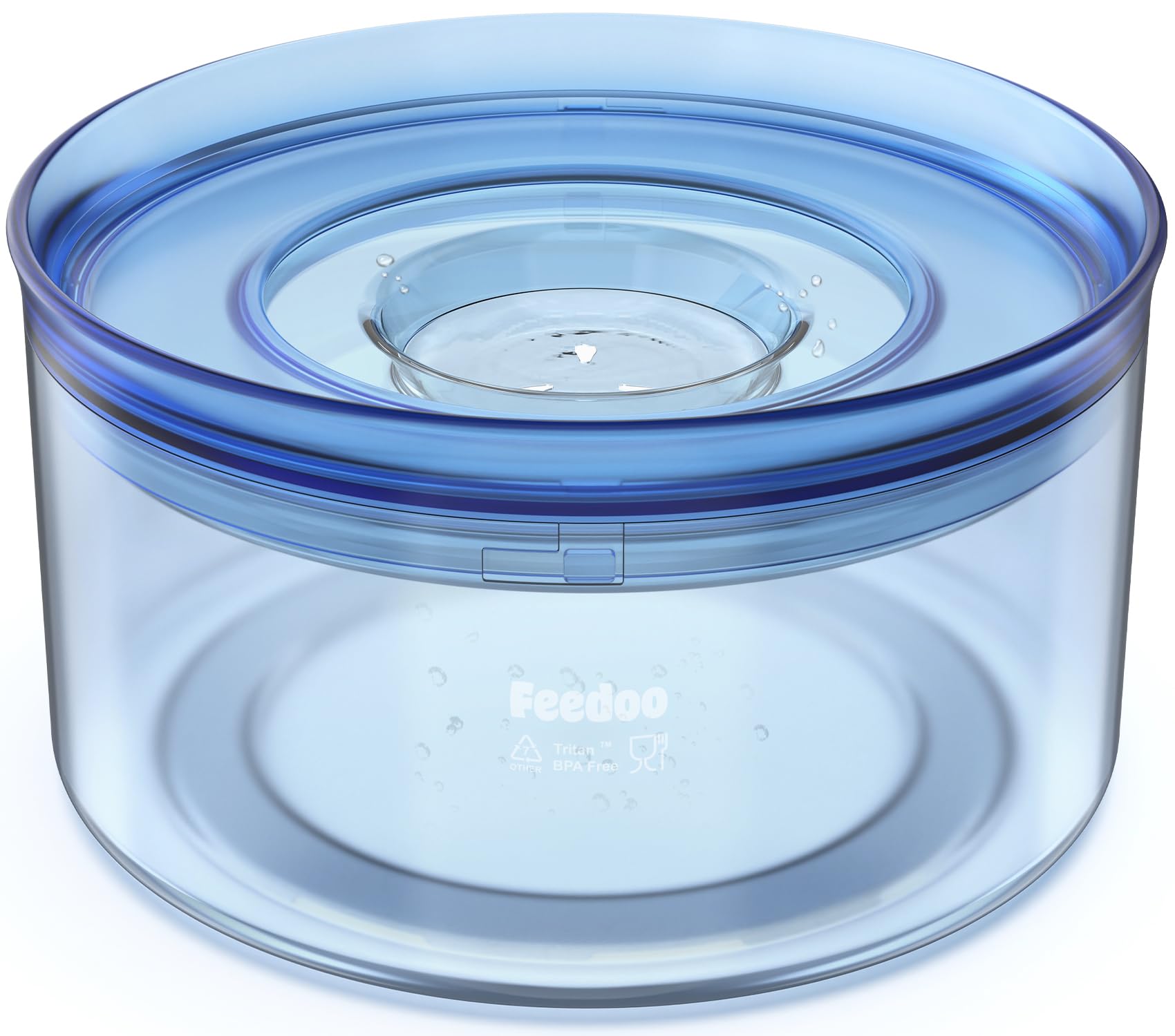 Feedoo bol-agua-perro-disco-flotante facilita beber pausadamente para perros.