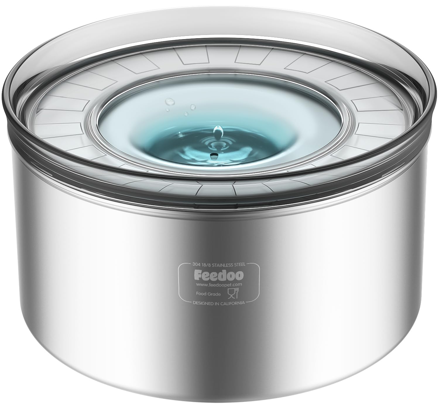 Feedoo cuenco agua para perros con tapa anti-derrame evita derrames