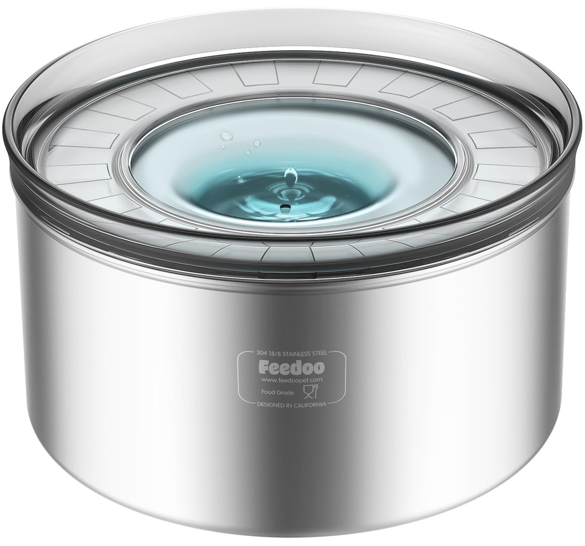 Feedoo cuenco agua para perros con tapa anti-derrame evita derrames