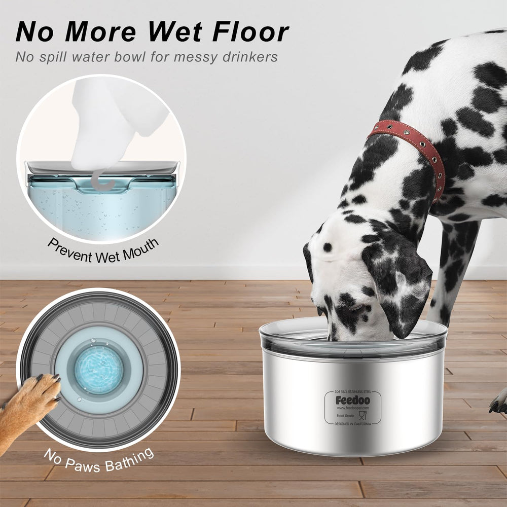 Feedoo cuenco agua para perros, capacidad 3-8l, ideal para varias mascotas