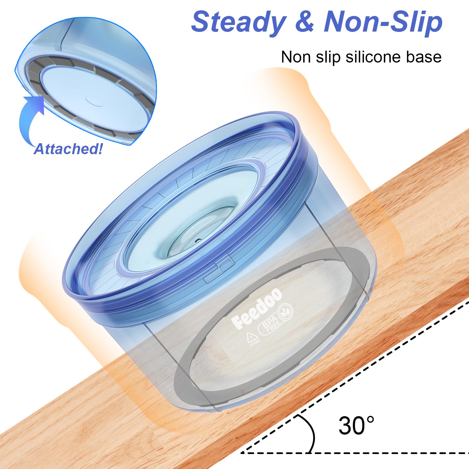 Feedoo material-tritan-bpa-free seguro y duradero para mascotas.