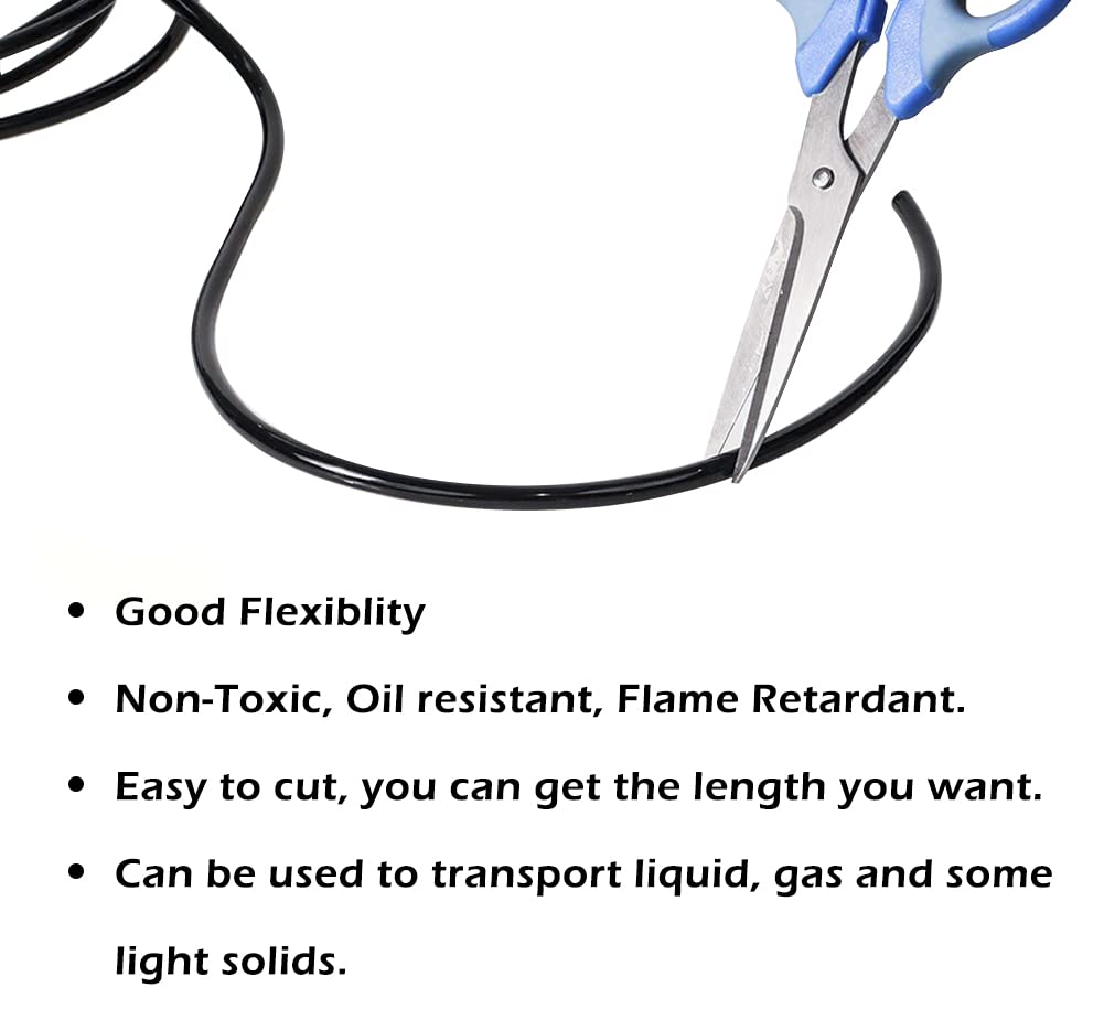 Feelers tubería PVC negro durabilidad amplia: resistencia al envejecimiento.
