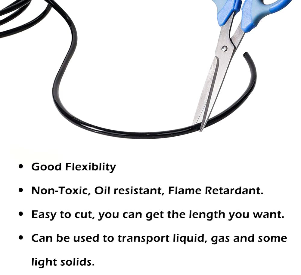 Feelers tubería PVC negro durabilidad amplia: resistencia al envejecimiento.