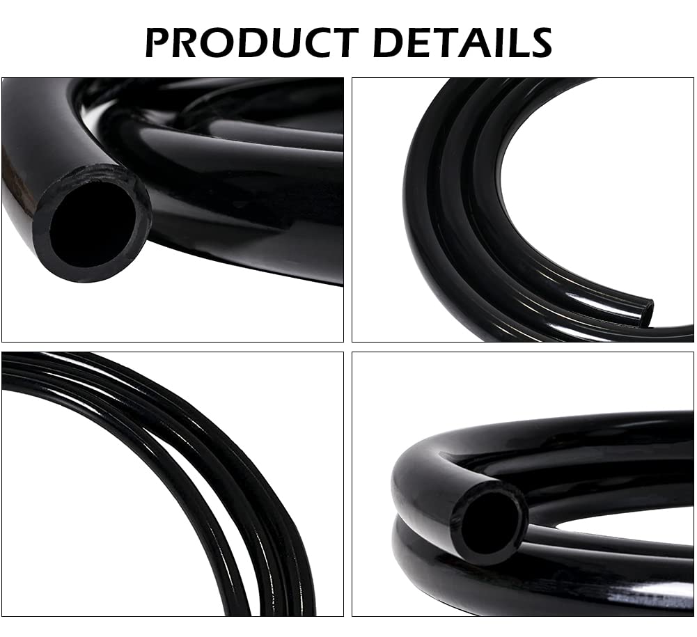 Feelers tubo PVC negro para riego: uso ligero y flexible.