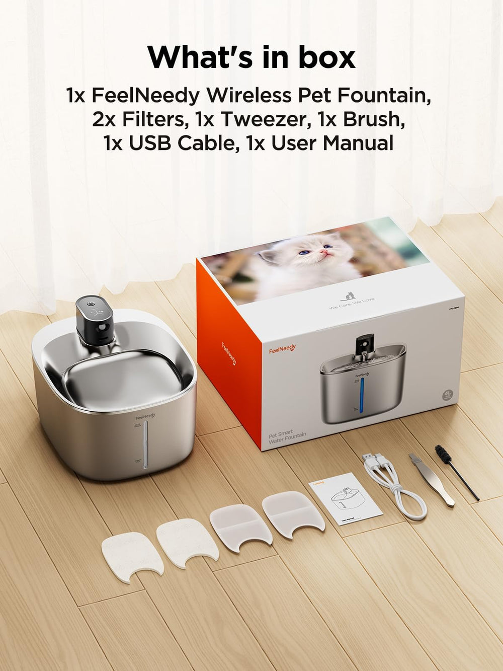 FEELNEEDY libre de cables, agua disponible en cualquier habitación