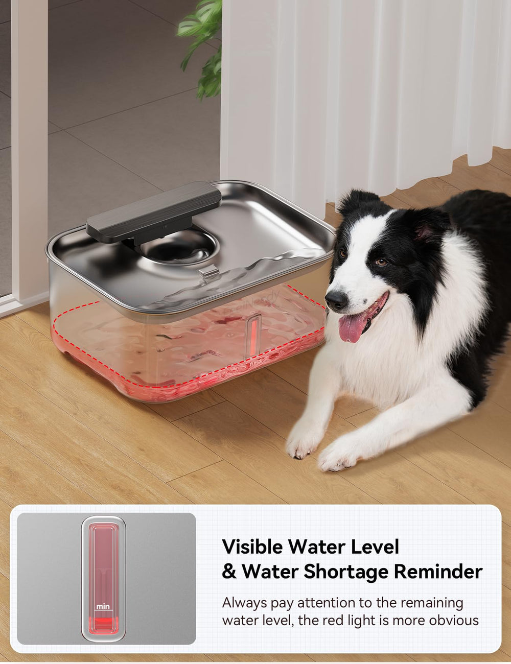 La FEELNEEDY filtración-multicapas mantiene el agua fresca con carbón activo e iones.