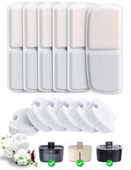 FEELNEEDY filtros seis-pack para fuente de gatos FN-W07, mejora la pureza del agua