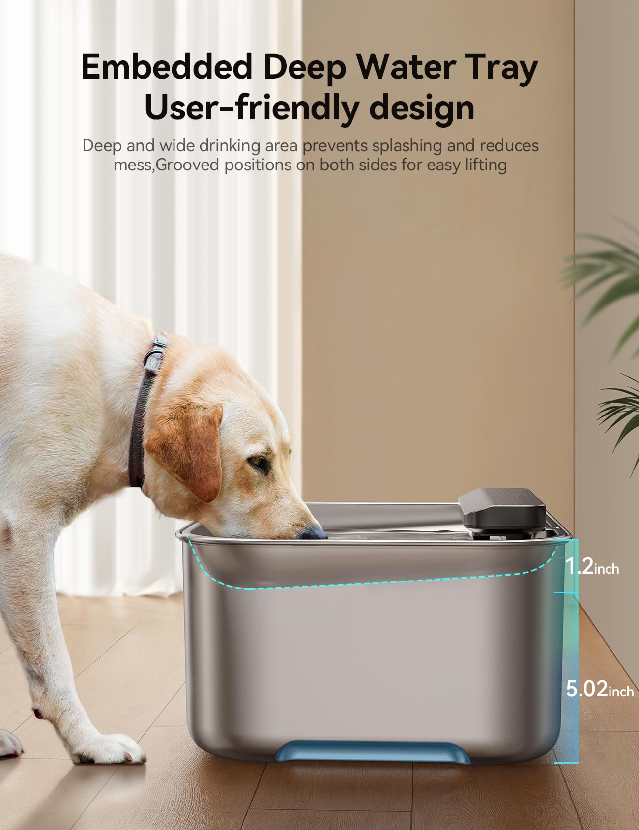 La FEELNEEDY flujo-agua-espiral atrae a las mascotas para beber.