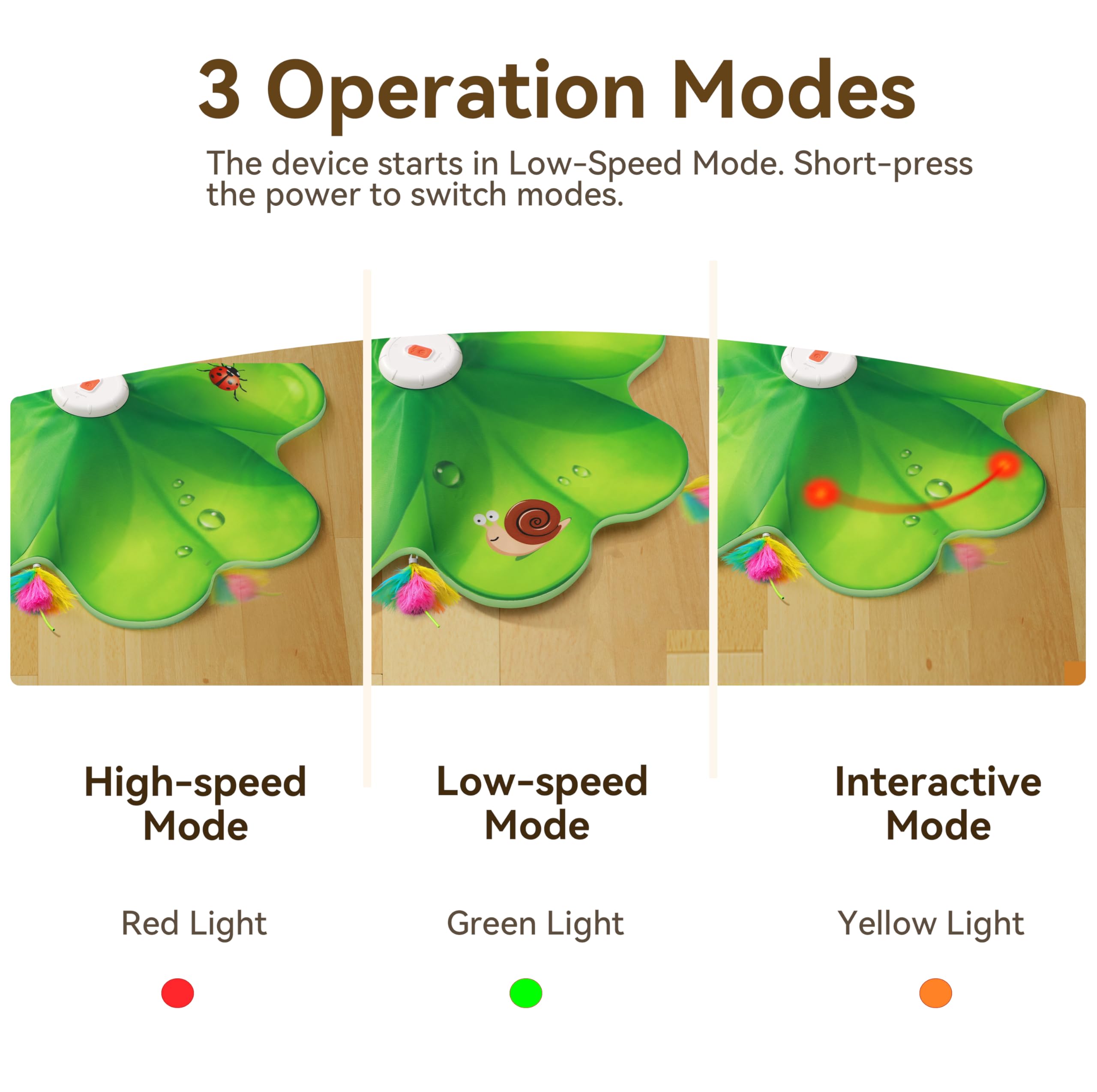 FEELNEEDY Plumas móviles: movimiento dinámico para perseguir y golpear