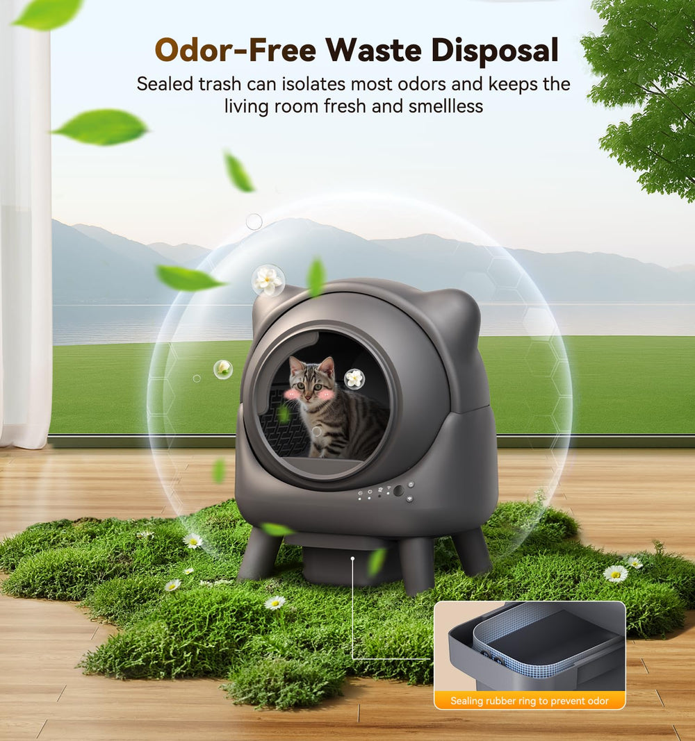 Feelneedy sensor infrarrojo de seguridad protege a tu gato durante la limpieza