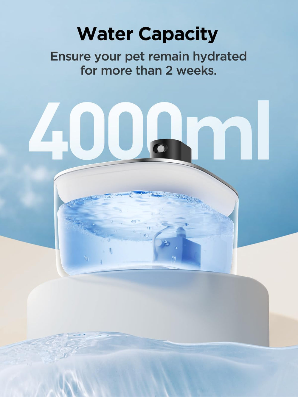 FEELNEEDY sensor movimiento distribuye agua al detectar movimiento.