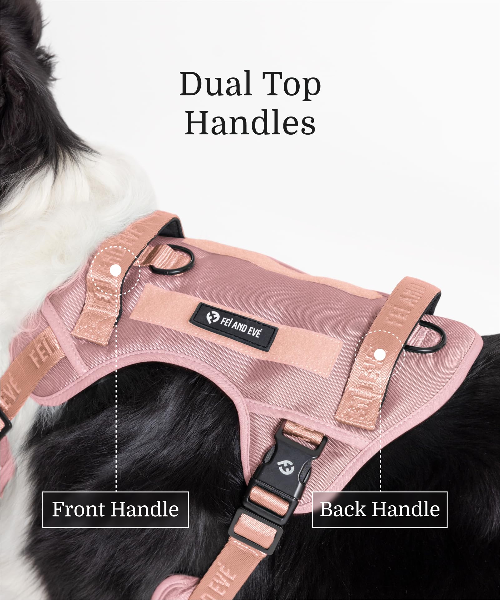 Fei y Eve: sistema Molle personalizable para parches y accesorios.