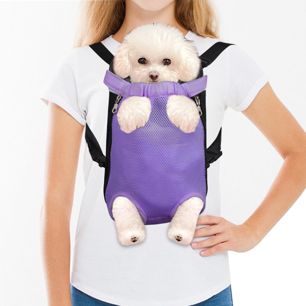 FEimaX Mochila portadora para perros con patas delanteras expuestas facilita el paseo