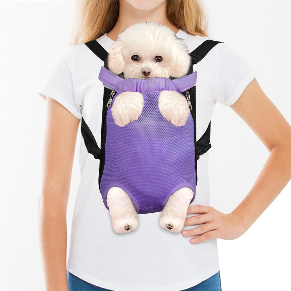 FEimaX Mochila portadora para perros con patas delanteras expuestas facilita el paseo