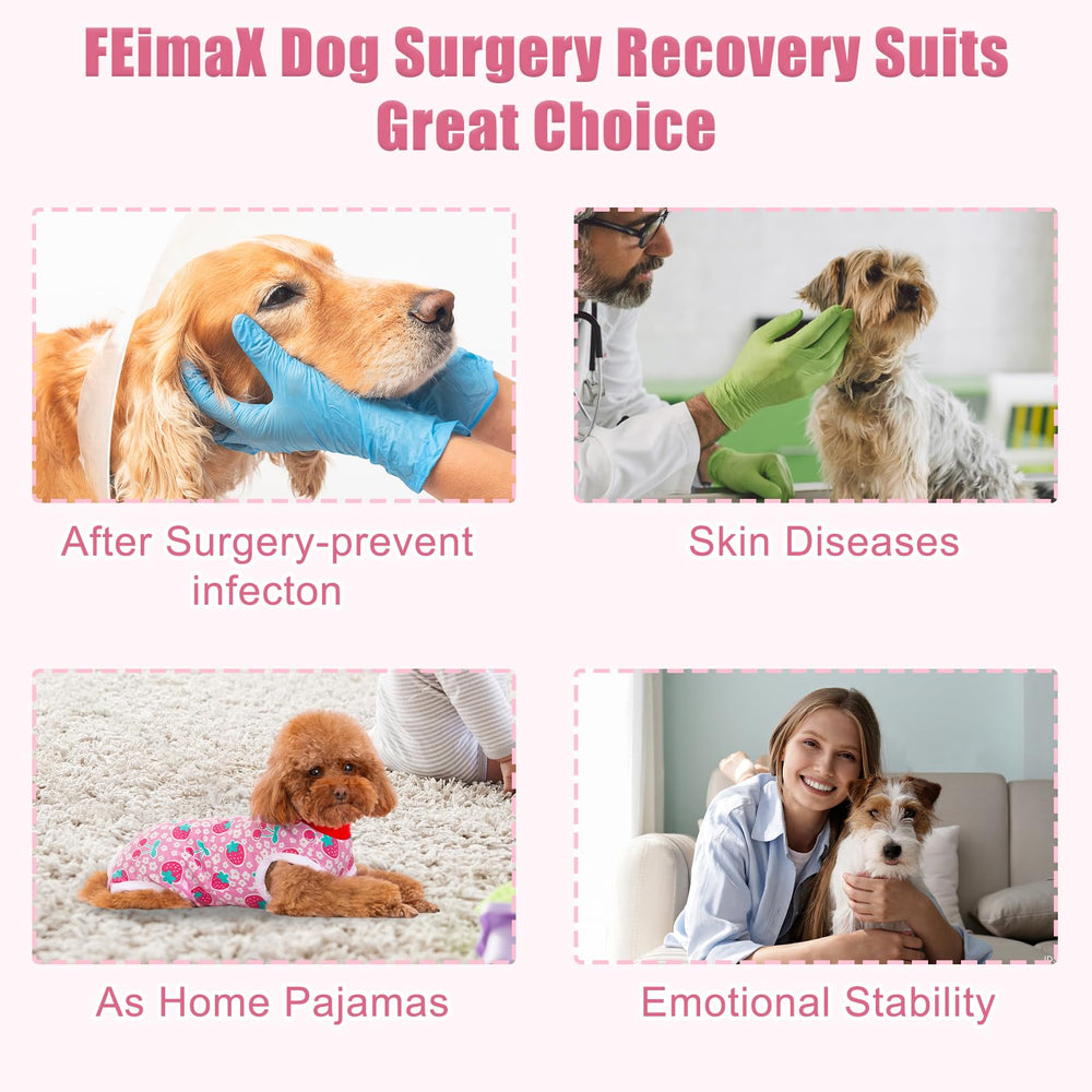 FEimaX traje recuperación perro lavado a máquina, cuidado simple