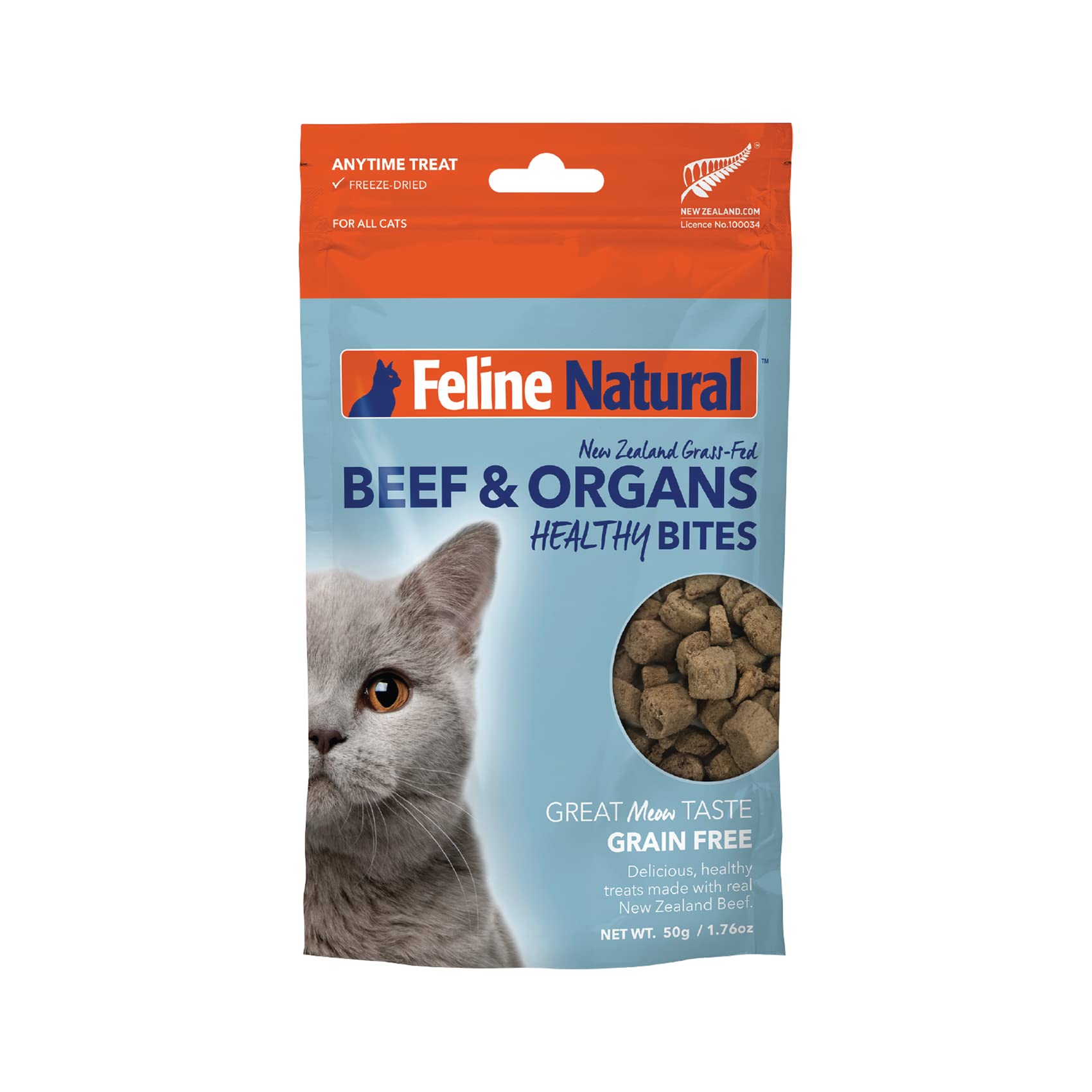 Feline Natural pack frontal: snack natural para recompensar al gato.