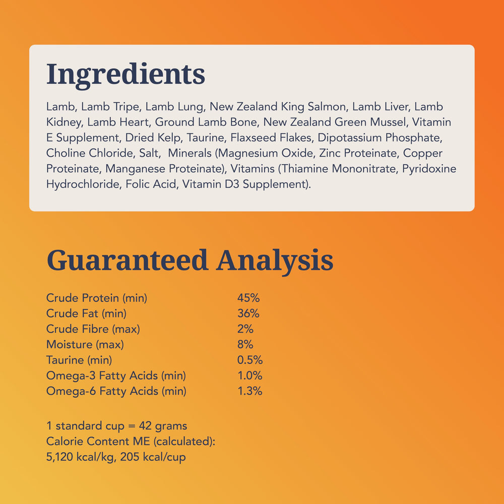 Feline Natural taurina y proteína biodisponible para energía sostenida.