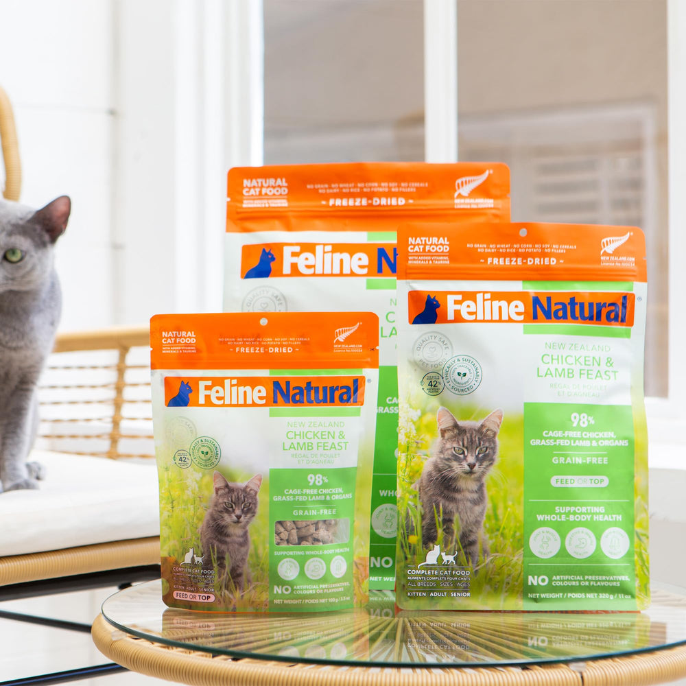 Textura liofilizada atractiva para felinos curiosos y comedores selectos