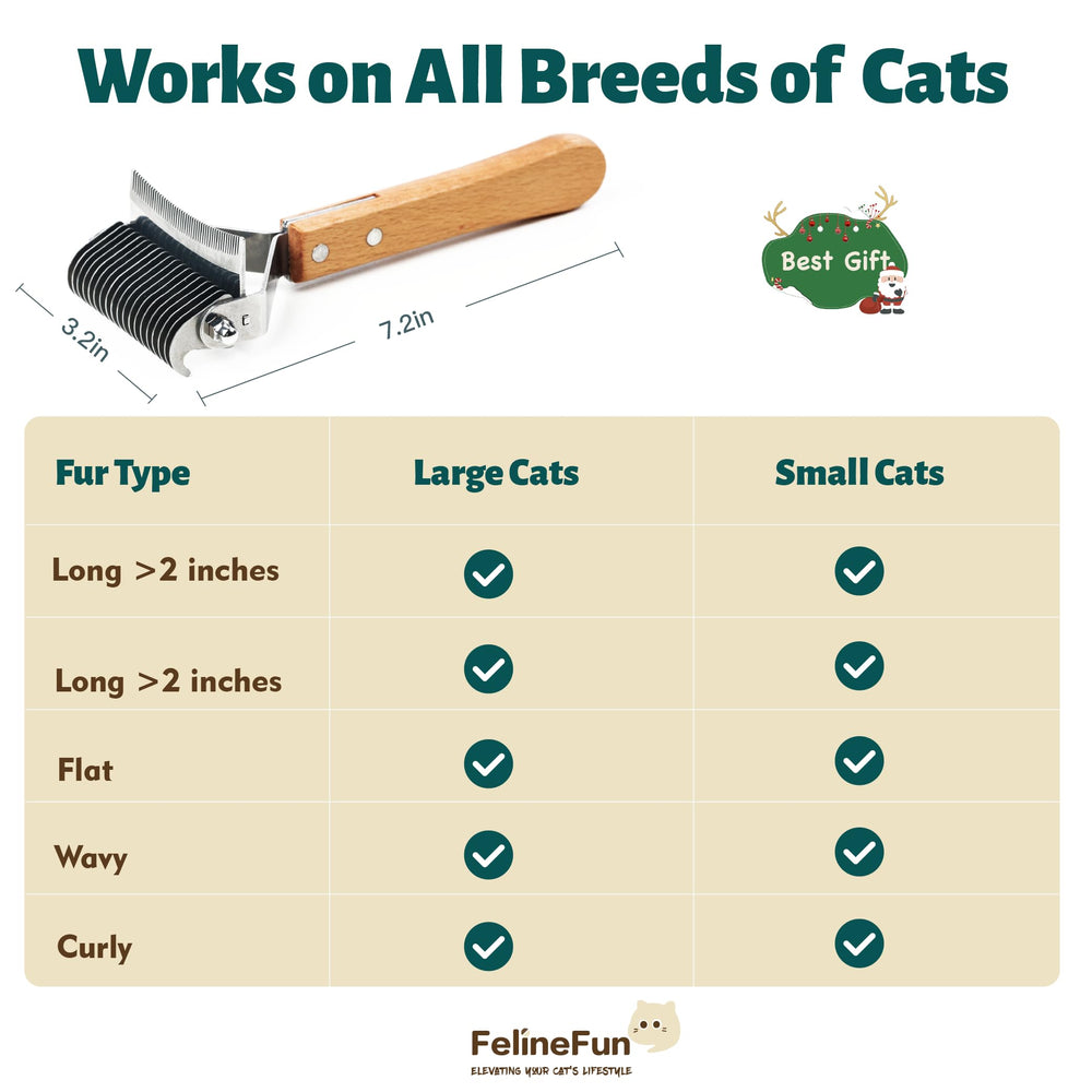 FelineFun ideal para gatos de pelo largo y manejo diario.