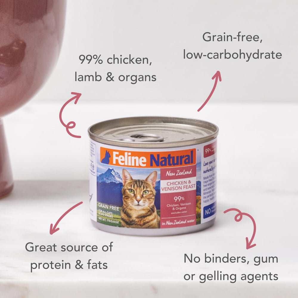 Lata abierta mostrando textura suave tipo pate, fácil de comer para gatos exigentes