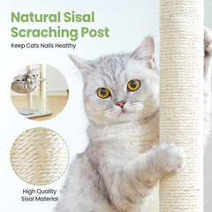Feliskyn árbol para gatos: cama superior removible para siestas tranquilas.