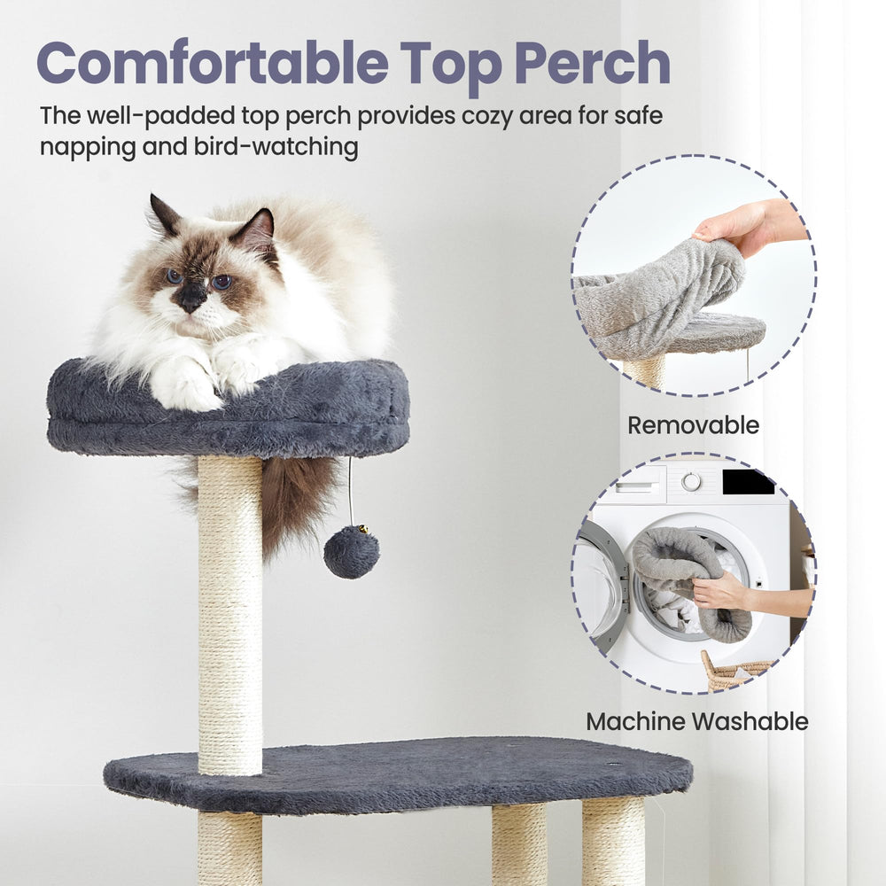 Feliskyn torre-gato montaje sencillo con instrucciones claras.