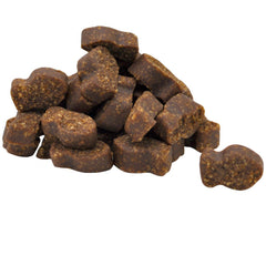 Felisyl bocaditos masticables sabor pollo, textura suave para administración diaria.